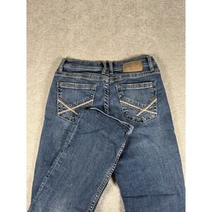 BKE Jeans Mens 30x32 Blue Jake Straight Pockets Distressed Modern Casual